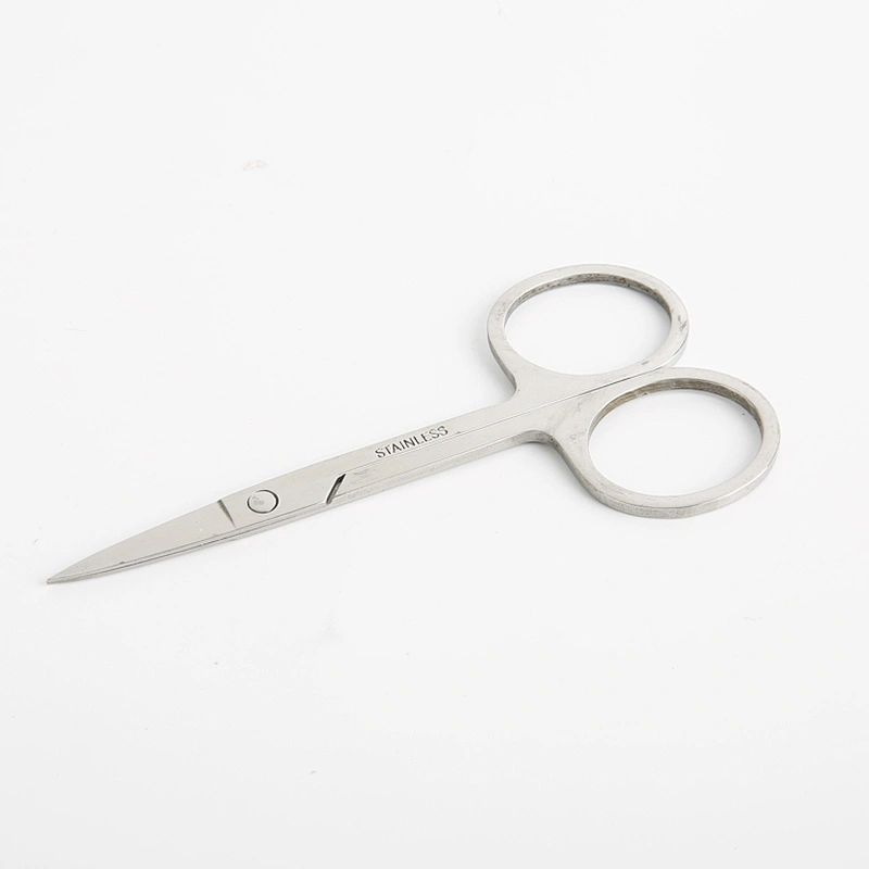 Small Custom Logo Stainless Steel Professional Beauty Care Tool Eyebrow Scissors Manicure Scissors