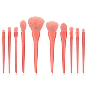 10 Pcs Perfect Custom Candy Color Soft Fiber Makeup Brushes Student Beginners Custom Makeup Brush