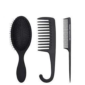 Wide Tooth Comb Shower Detangler Shower Comb with Hook Hair Wide Tooth Dry Wet Comb set