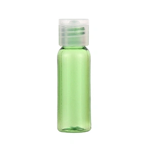 Luxury cosmetic skincare packaging flat shoulder glass bottle 20 ml black pump body lotion bottle