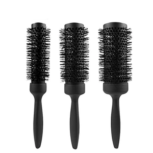 Blowout Round Hair Brush with Boar Bristles for Blow DryingStraightening Styling Shoulder Length Hair Wavy or Loose Curls