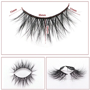 2021 Hot Sale Mink Eyelashes False Eyelashes  Luxury Grade 3D Lashes Mink False Eyelashes