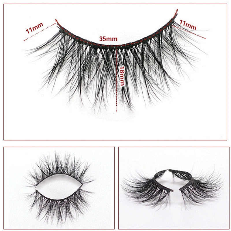 2021 Hot Sale Mink Eyelashes False Eyelashes  Luxury Grade 3D Lashes Mink False Eyelashes