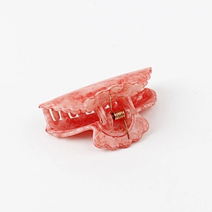 Lively Style Waves The Edge Marble Color Classic Style Large Size Hair Accessories Hair Clips
