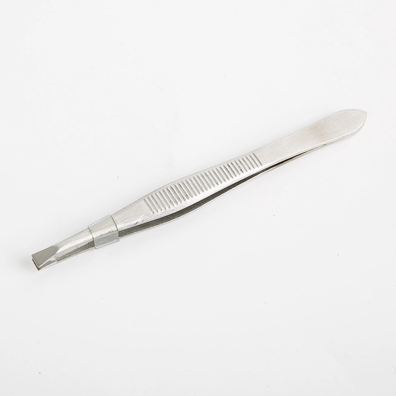 Hot Selling Private Label Custom Logo Stainless Steel Pointed Eyebrow Tweezers