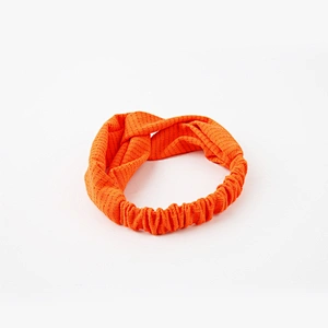 New design Korean new hair accessories color match color satin cross wide headband for women