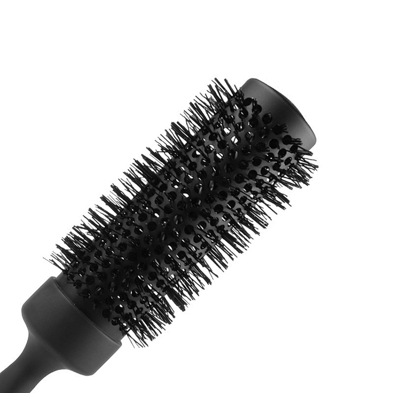 Blowout Round Hair Brush with Boar Bristles for Blow DryingStraightening Styling Shoulder Length Hair Wavy or Loose Curls