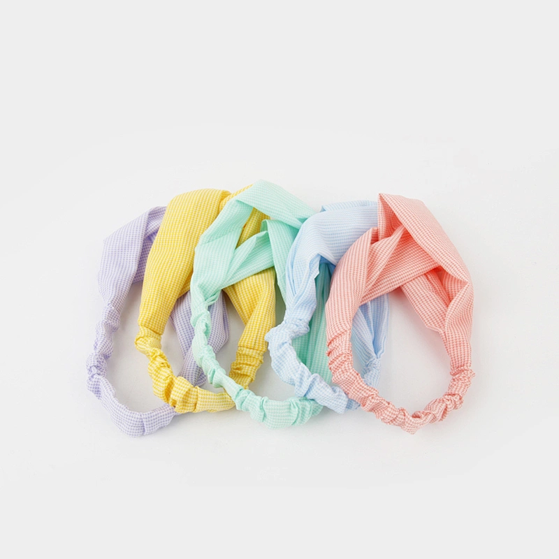 2021 Hot fashion elastic hair bands hot selling colorful Knotted Headbands for Women Girls