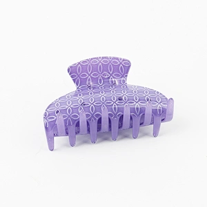 Large Plastic Fashion Hari Accessories Flower Pattern Hair Clips  For Women Thick Hair