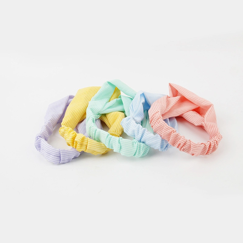 2021 Hot fashion elastic hair bands hot selling colorful Knotted Headbands for Women Girls