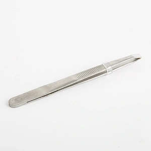 Wholesale Low MOQ Quality Customized Color Stainless Steel Eyelash Tweezers Eyebrow Tweezers