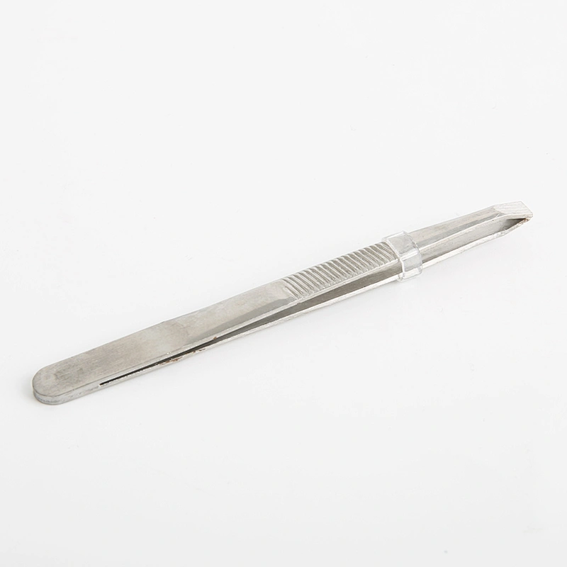 Wholesale Low MOQ Quality Customized Color Stainless Steel Eyelash Tweezers Eyebrow Tweezers