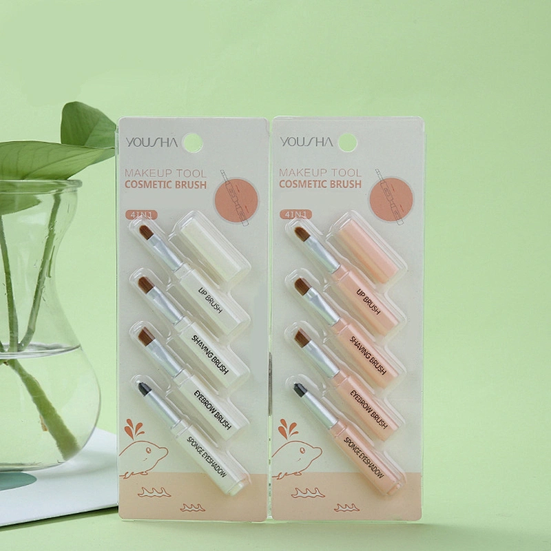 2021guaranteed Quality nylon 4 Sets Cleanersets of Mini Makeup Brushes
