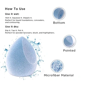 Wholesale 2021  International Hot Sale Makeup Sponge Set Microfiber Velvet Classic Design Sponge Makeup Sponge Set