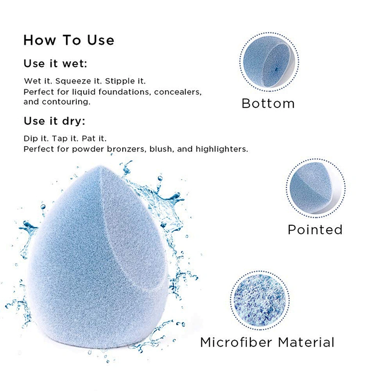Wholesale 2021  International Hot Sale Makeup Sponge Set Microfiber Velvet Classic Design Sponge Makeup Sponge Set