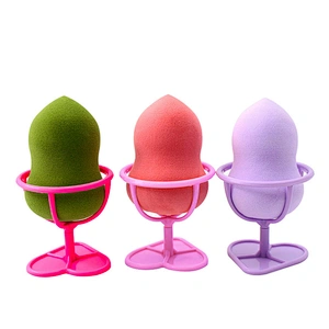 Heart Shape Stand Makeup Sponge Case Travel Storage Container Protective Carrying Container