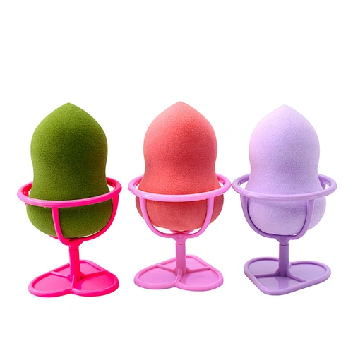 Heart Shape Stand Makeup Sponge Case Travel Storage Container Protective Carrying Container