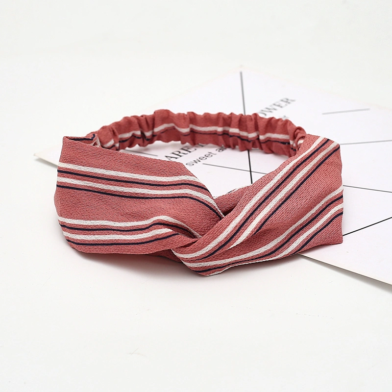 Women headwrap Knotted cross cloth art Hairband Hair accessories Elastic makeup Colorful headband headband
