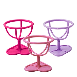 Heart Shape Stand Makeup Sponge Case Travel Storage Container Protective Carrying Container