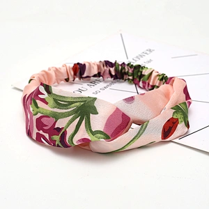 2021 Hot Selling New Design Women Headband boho Floral Style Cross Head Wrap Hair Band