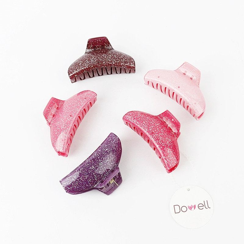 2021 Simple Design Hair Claw For  Women and Girls Small Spot Pattern Blink Hair Claw