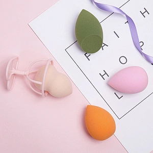 wholesale custom private logo Egg gourd oblioue olive shape 4cm*6cm  makeup sponge
