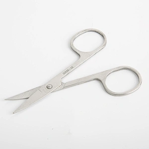 Hot selling professional beauty professional black stainless steel eyebrow scissors