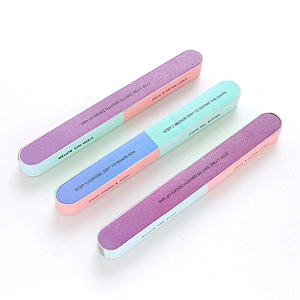 OEM cheap price Buffer Block Nail Buffering Files 7 Steps private label two colors nail file with logo
