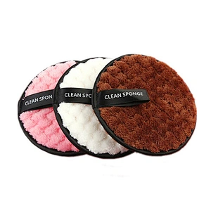 New Arrival Private Label Can Be Printed Velvet Different Colors Availabel Discharge Makeup Puff