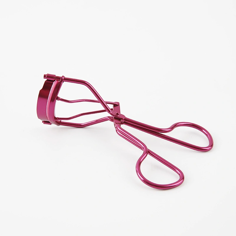 Wholesale cosmetic tools customer's plating colors stamped laser print logo private label custom eyelash curler