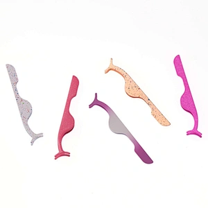 Private custom lash stainless steel custom logo mink eyelash tweezers with customized logo