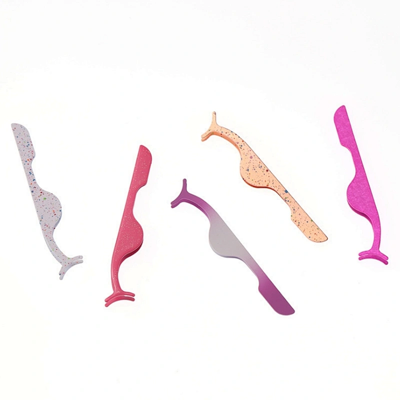Private custom lash stainless steel custom logo mink eyelash tweezers with customized logo