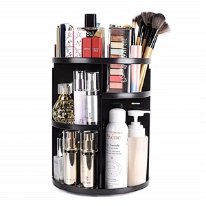 Custom Hot Sale Simple Design Desktop Rotatable Multifunctional Makeup Storage Organizer