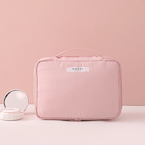 Costom Logo Promotional Makeup Bag Travel Toiletry Bag Organizer Untransparent  Cometic Bag Private Label Cu