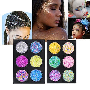 Wholesale Factory Supply 6 Color Eye Shadow Plastic Palets Eye Shadows