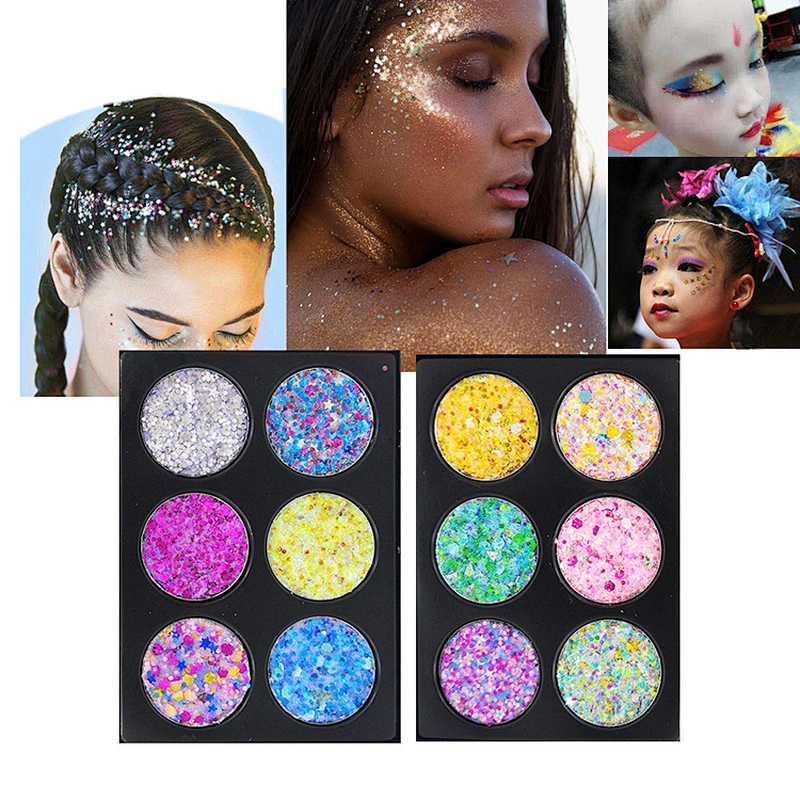Wholesale Factory Supply 6 Color Eye Shadow Plastic Palets Eye Shadows