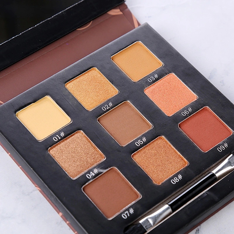 9 color Eye Shadow 3d Marble Design High Pigment Private Label Custom Logo Eyeshadow Palette