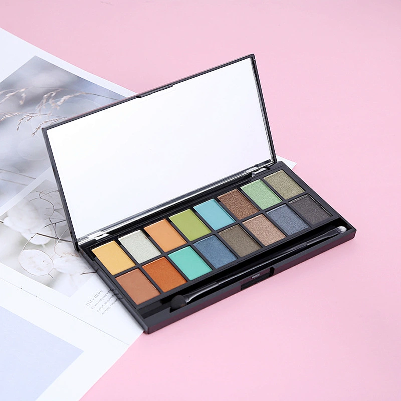 Customized private label high pigmented eye shadow Wholesale make your own eyeshadow palette 16 Colors DIY Eyeshadow Palette