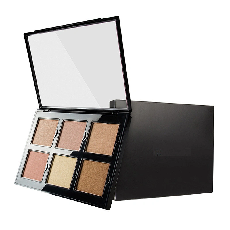 Cosmetics Makeup Wholesale High Pigment Matte 6 pan empty eyeshadow palette cardboard