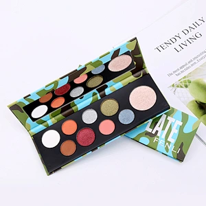 9 color Eye Shadow 3d Marble Design High Pigment Private Label Custom Logo Eyeshadow Palette