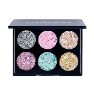 Wholesale Factory Supply 6 Color Eye Shadow Plastic Palets Eye Shadows