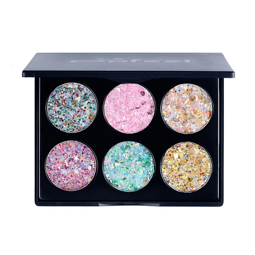 Wholesale Factory Supply 6 Color Eye Shadow Plastic Palets Eye Shadows