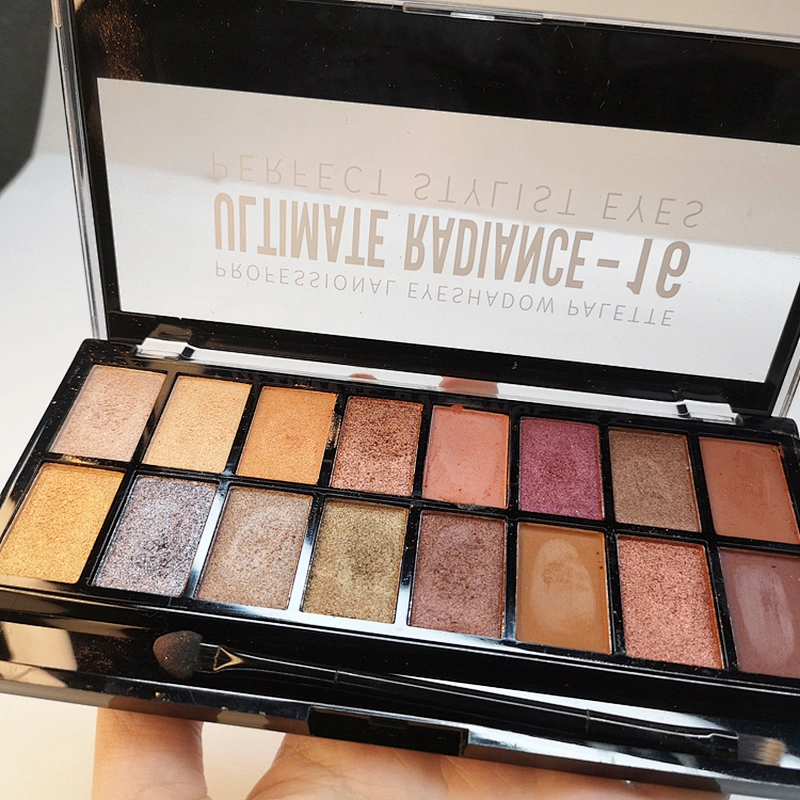 Make Up Eye Shadow Cosmetics Custom Glitter 16 Colors Eye Shadow Palette