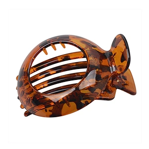 Tortoiseshell Color Acrylic Resin Hair Clips Barrettes Set Shell Shape Claws