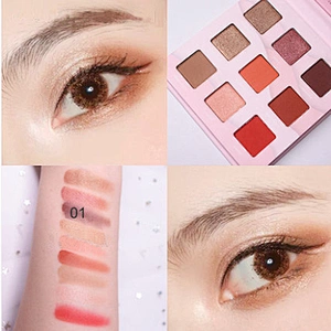 Custom 9 Color Matte and shimmer Eyeshadow Makeup Palette Long Lasting Nude Eye Shadow
