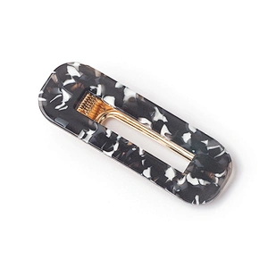 Fashion Leopard Print Hairpins Acrylic Resin Hair Barrettes Metal Clips For Women and Girls Hair Clip
