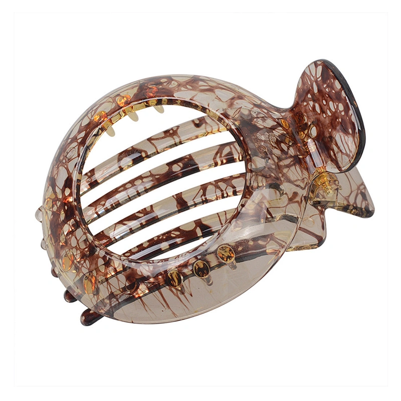 Tortoiseshell Color Acrylic Resin Hair Clips Barrettes Set Shell Shape Claws