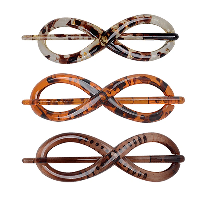 2021 Retro Style Classic Tortoiseshell Color Minimalist Hollow Geometric Hair Pins