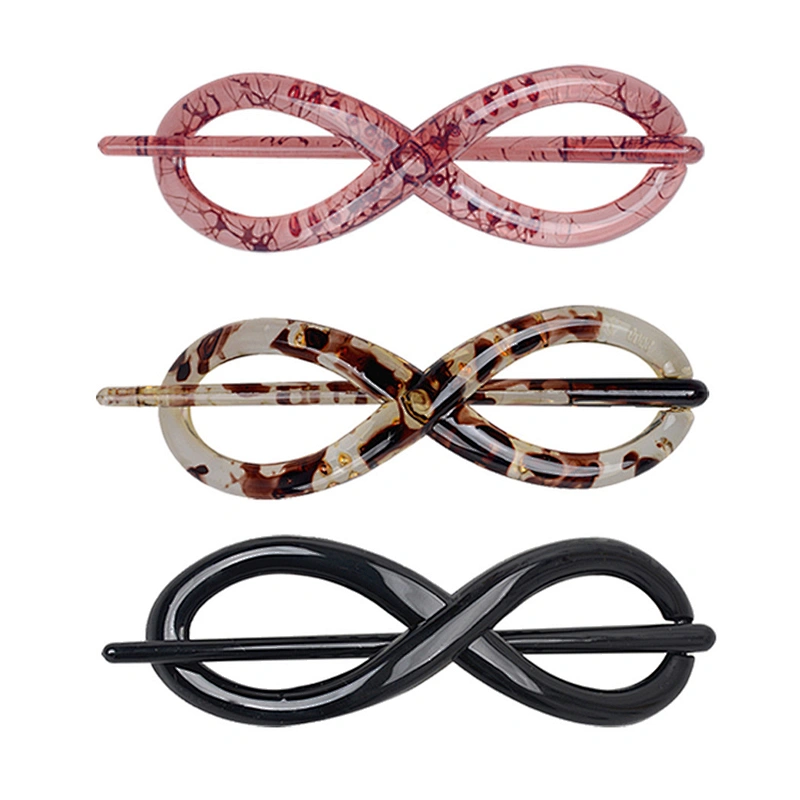 2021 Retro Style Classic Tortoiseshell Color Minimalist Hollow Geometric Hair Pins