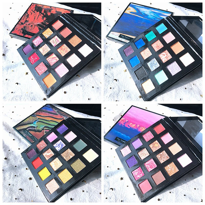 Customized private label high pigmented eye shadow Wholesale make your own eyeshadow palette 16 Colors DIY Eyeshadow Palette